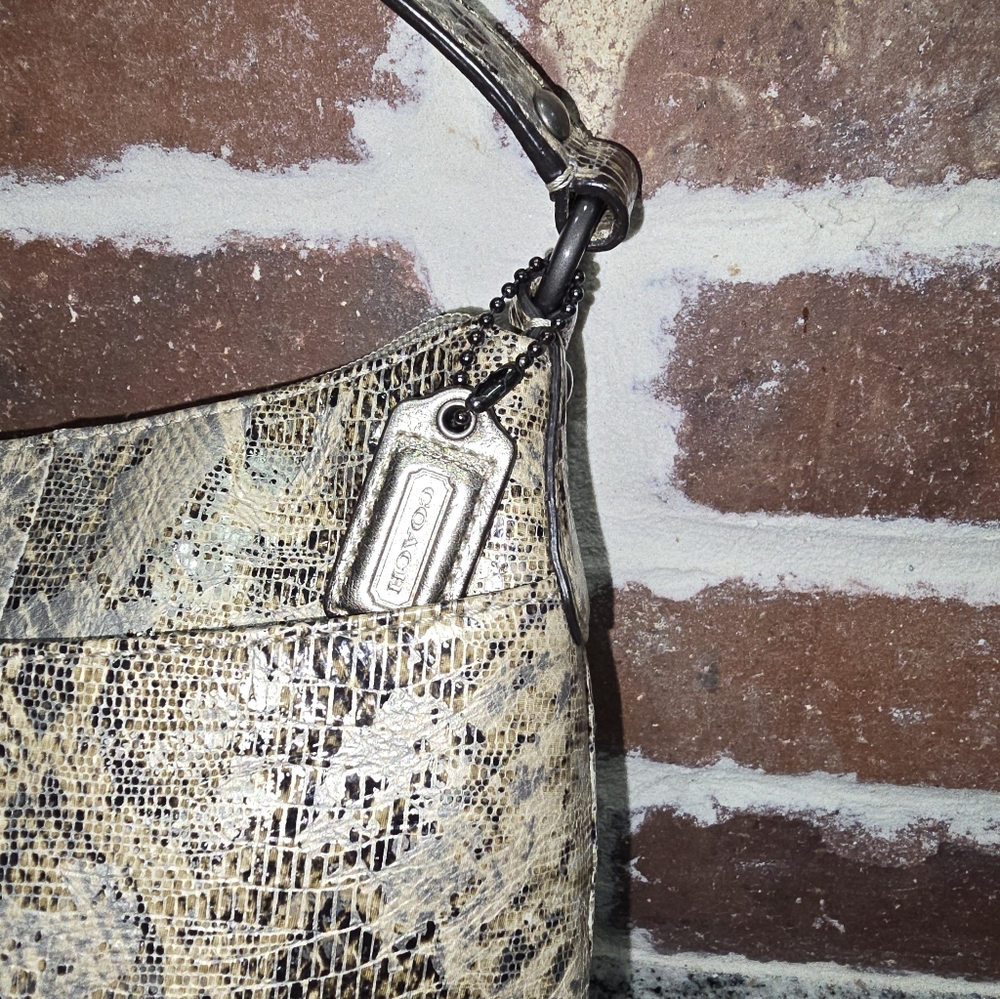 Coach Kristen Python Embossed Shoulder Bag - image 2
